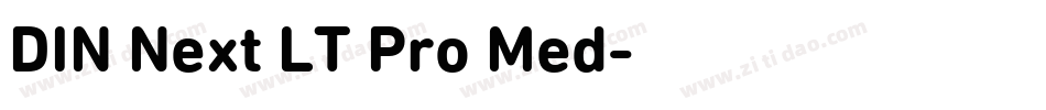 DIN Next LT Pro Med字体转换
